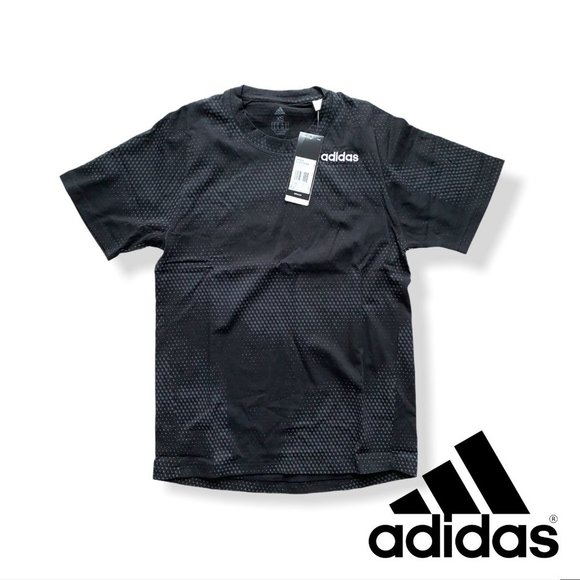 adidas Other - adidas Men's FreeLift Graphic Tech Cotton Short Sleeve Tee, XS, Black/Grey